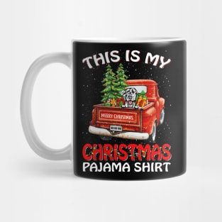 This Is My Christmas Pajama Shirt Irish Wolfhound Truck Tree Mug